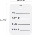 1000pcs Price Tags  White Clothing Tag For Retail  Small Kraft Paper Tags For La