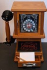 Coca-cola Nostalgic Wall Phone    Real Wood    Frosted Glass    Never Used   Box