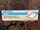 Vintage Phonemate 1850 Answering Machine Cassette W  Cordless Telephone