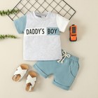 Toddler Baby Boys Outfits Set Kids Short Sleeve Shirts Pants Top Holiday Clothes