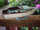 Vintage Chris Craft 42  Express Cruiser Yacht Model Built 14  Long Sterling Kit
