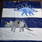 Pottery Barn Kids Finn Dino Rugby Stripe Kid Beach Towel  Multi