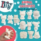 Diy Jumbo Blank Slow Rising Animal Squishies 12 Different 3 5  Designs White