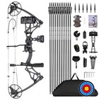 Compound Bow Package For Adults And Teens  0-70 Lbs Draw Weight 23 5 -31  Draw 