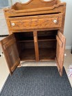 Antique Oak Dry Sink Cabinet