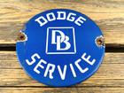 Vintage 6  Db Dodge Service Dealership Gas Station Porcelain Advertising Sign