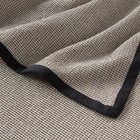King Micro Waffle Coverlet Black - Threshold