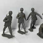 Lot Of 8 1960 s Louis Marx Ww2 World War 2 Ii Gray German Soldier 60mm Figures