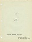 Ridley Scott Alien Original Screenplay For The 1979 Film 1978  170169