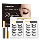 New - 10 Pairs Magnetic Eyelashes With 2 Magnetic Eyeliner Kit With Tweezers