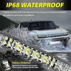 Led Light Bar Kit   200w 5d Lens Offroad Driving Light Spot Flood Combo 20 Inch