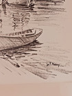 Jas F  Murray Original Pencil Sketch From His Own Drawing Pad New England Artist