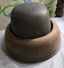 Vtg Millinery Wood Hat Block Mold 1 1 4 Brim Form 6  7 8 561 1213 National