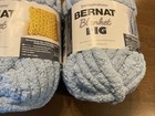 2 Skeins Yarnspirations Bernat Big Blanket Soft Yarn Jumbo 10 5 Oz Sky Blue Nip