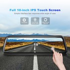 1080p Hd Rearview Mirror Car Dvr Dual Dash Cam Camera Front Rear Video Recorder