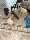 60 Piece Vntg Farm Animals Plastic Lot- Horses  Pigs  Cows  People  Turkeys
