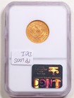 1899  5 Liberty Head Gold Half Eagle Ms62 Ngc 1758137-030