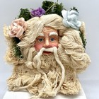 Vintage Father Christmas Santa Ornament 6    String Beard Folk Christmas