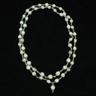 White Vaijayanti Mala In Pure Silver Caps 108 1 Beads