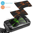 Lekato 3 In 1 Multifunction Guitar Tuner Clip On Metronome Tone Generator Tm-25