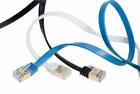 Rj45 Cat6 6ft 10ft 30ft 50ft 100ft 200ft Ethernet Network Cable Cord Flat Lot Us