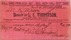1891 L C Thompson Hardware And Oils Rosendale   Portland Cement Pottsville Pa
