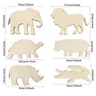 30 Pack Unfinished Wood Animal Cutouts - Jungle Crafts 3 9 Inches