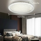 Modern Crystal Led Ceiling Light Fixture Pendant Lamp Flush Mount Chandelier 30w