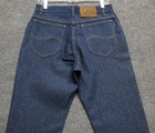 New Vintage Lee Storm Rider Regular Fit Denim Jeans Leather Patch Usa 32x32