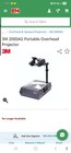 3m 2000 Overhead Projector Briefcase Portable Transparency Projector  Works