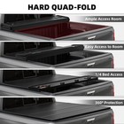 5 8ft 4 Fold Hard Truck Bed Tonneau Cover For 2019-2026 Silverado Sierra 1500
