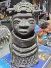 Antique Authentic African Benin Cast Bronze Tribal Art Unique