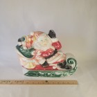 Retro Empire Plastic Corp 1970 Santa Sleigh Christmas Table Top Blow Mold As Is