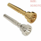 Professional Trumpet Mouthpiece Size 3c 5c 7c For Bach Silver gold Coated