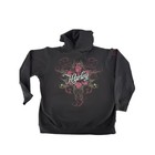 Harley-davidson Hoodie Womans Xl Black House Of Thunder Morgan Hill Ca Graphic