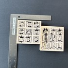 Magenta Court Jester Lot Of 2 Clowns Set Frames Rubber Stamps 23 388q 23 390p