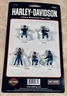 Harley-davidson 4 Die-cast Motorcycles And 5 Riders  1 43 Scale  New