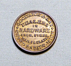 Rare Brass 1862 Civil War Token - Goodrich   Gay Hardware  Michigan - Lot 493