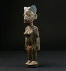 Vintage African Tribal Female Figure Hand Carved Wooden Statue Sculpture -9758