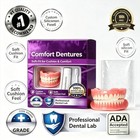 Moldable Silicone Upper   Lower False Teeth Denture Set - Instant Smile With Too