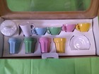 Nib Duktig Ikea Childs Modern Porcelain Cups   Saucers Tea Set Playset 15 Pc New