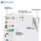 Clear Vinyl Sticker label Paper For Inkjet   Laser Printers - 15 Clear - 8 5x11