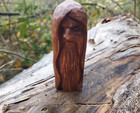 Odin Idol  Norse Wooden Odin Statue  Mythological Decor  Handmade Viking Art