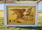 Antique Transom Window Stained Glass Eagle Architecture Lawyer Vintage Display