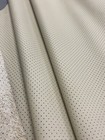 Premium Veg Tan European Perforated Beige Upholstery Leather Hide 25-30sq Ft