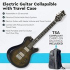 Journey Instruments     Oe990bk Black Overhead Collapsible Electric Travel Guitar