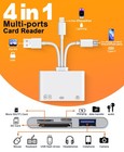 Flash Drive Adapter   Sd tf Card Reader For Iphone - 4-in-1 Otg Adapter With    