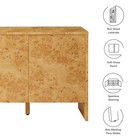 Hudson 60  Burl Wood Sideboard