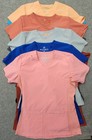 Womens Scrub Tops Lot Of 9 Sizes Medium