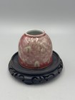Antique Chinese Qing Cowpea Red Porcelain Scholar Brush Washer Pot 3 1 4  